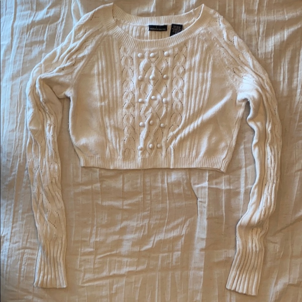 MODA International Crop Sweater